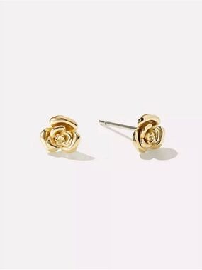 NWOT Ana Luisa Gold Flower Stud Earrings